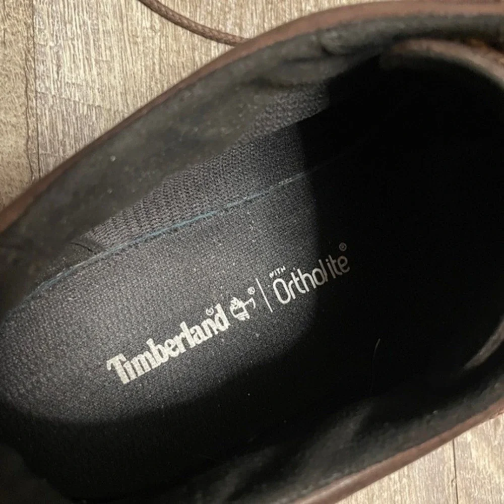Timberland‎ Mens A14F4 Brown Leather Ortholite Lace Up Oxford Shoes Size 11